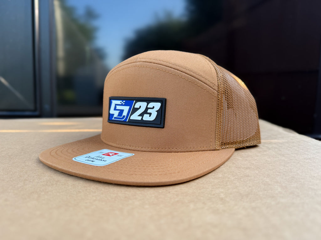 CD/23 Blue PVC Patch: Caramel