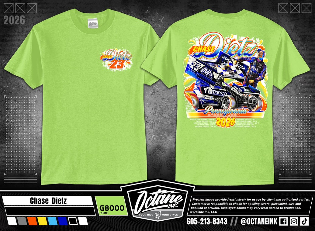 Pennsylvania Speedweek Tee – Chase Dietz Racing