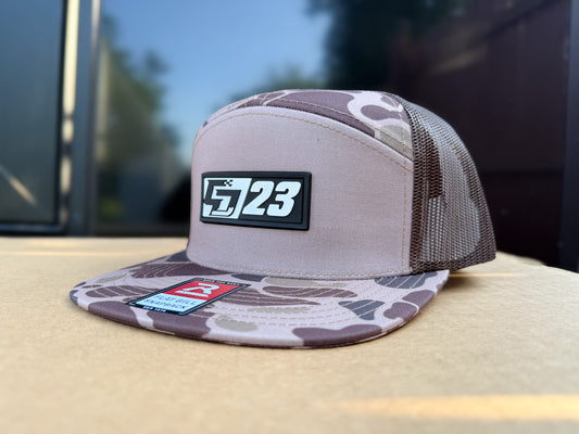 CD/23 White PVC Patch: Brown Camo