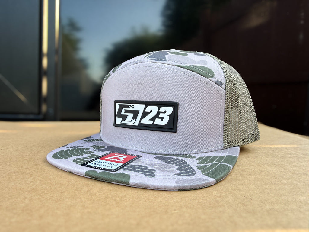 CD/23 White PVC Patch: Marsh Camo