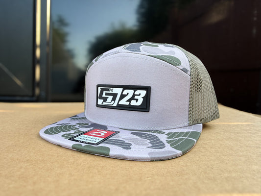 CD/23 White PVC Patch: Marsh Camo